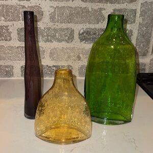 🌻 Set of 3 Colorful Bottles